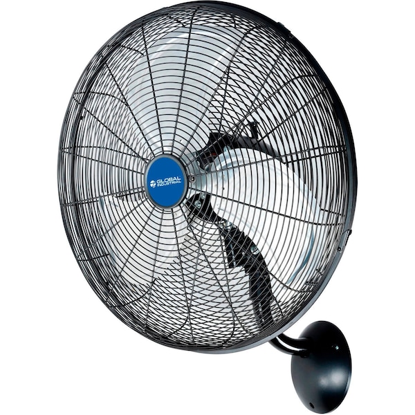 Global Industrial Industrial Fan, Wall Mount, 18 in Blade Dia, 120V, 4,550 cfm, Oscillating 293129 - main